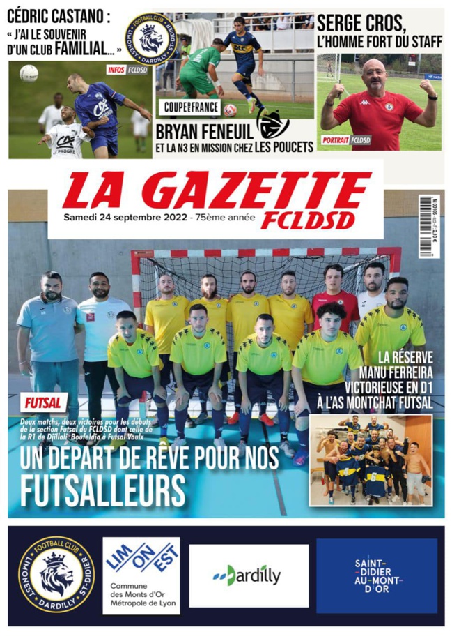 La GAZETTE - A la UNE samedi 24 septembre 2022