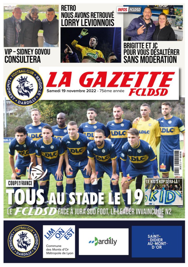 La GAZETTE du FCLDSD - Edition spéciale COUPE de FRANCE