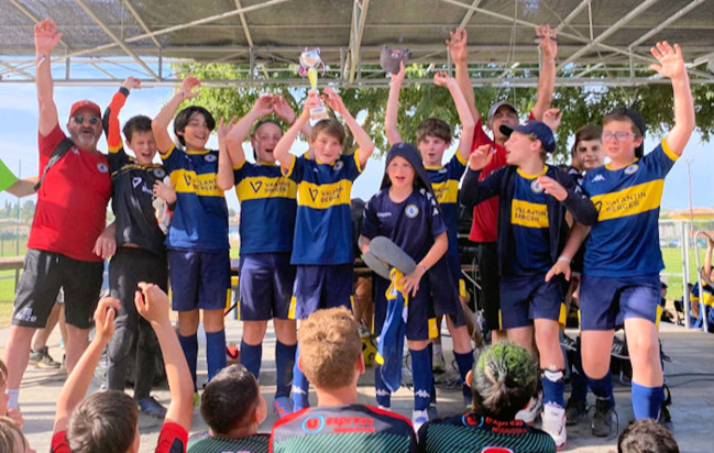 Les U13, vainqueurs d'un tournoi dans le sud...