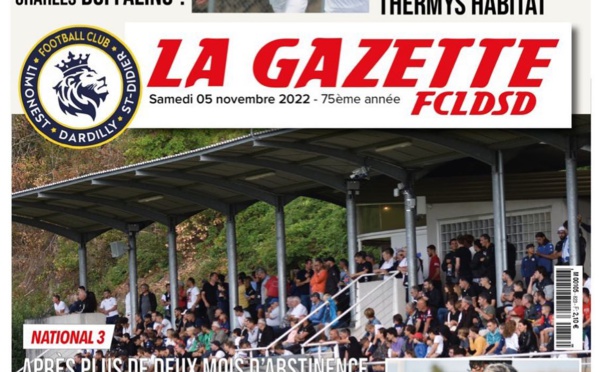 La GAZETTE du FCLDSD - A la UNE 5 novembre 2022