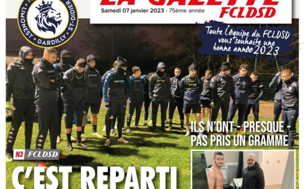 La GAZETTE du FCLDSD - A la UNE samedi 7 janvier