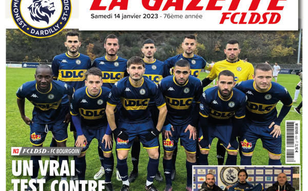 La GAZETTE du FCLDSD - A la UNE samedi 14 janvier