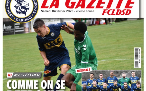 La GAZETTE du FCLDSD - A la UNE samedi 4 janvier